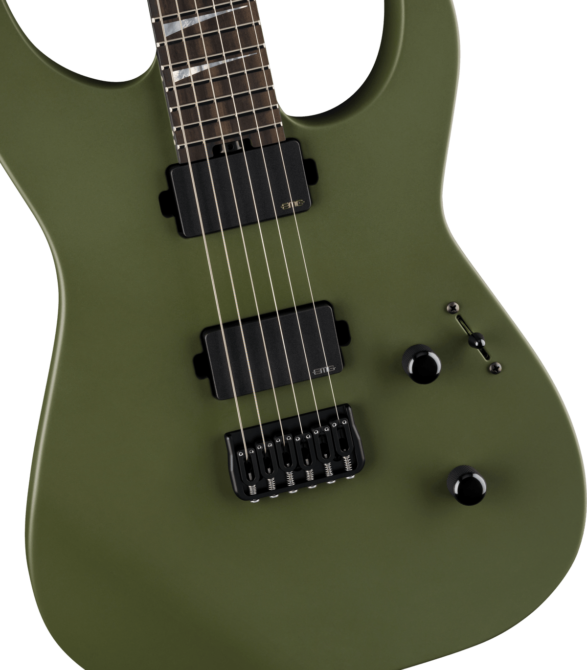 Jackson American Series Soloist™ SL2 HT. Ebony Fingerboard. Matte Army Drab