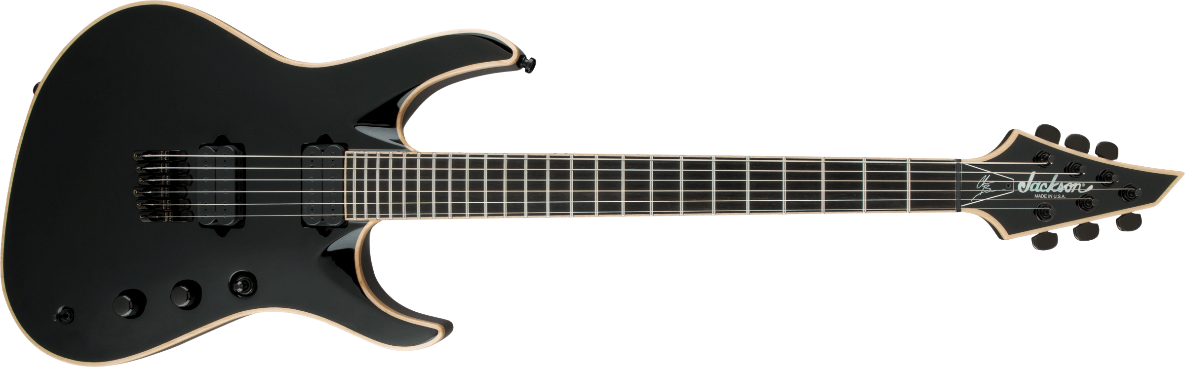 USA Signature Chris Broderick Soloist™ HT6. Ebony Fingerboard. Gloss Black