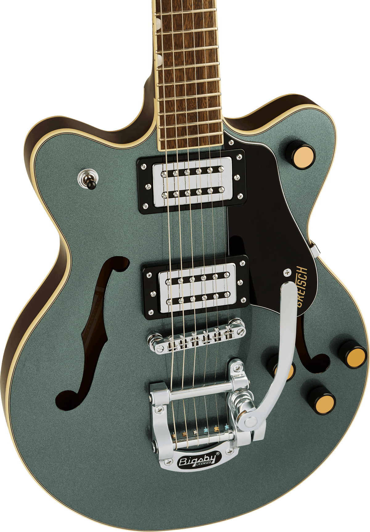 Gretsch G2655T Streamliner™ Center Block Jr. Double-Cut with Bigsby®, Laurel Fingerboard, Gunmetal