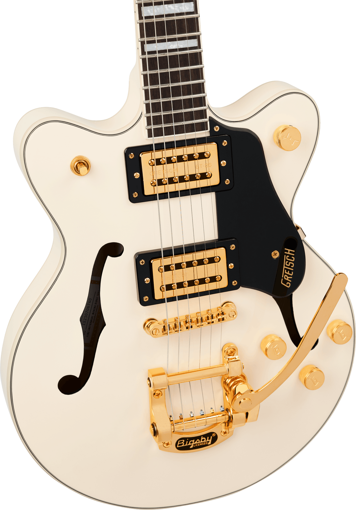 Gretsch G2655TG Streamliner™ Center Block Jr. Double-Cut with Bigsby® LTD, Laurel Fingerboard, Vintage White