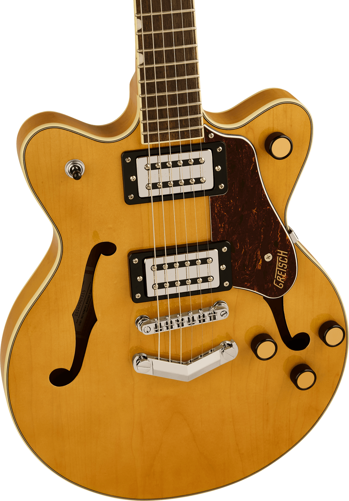 Gretsch G2655 Streamliner™ Center Block Jr. Double-Cut with V-Stoptail, Laurel Fingerboard, Village Amber