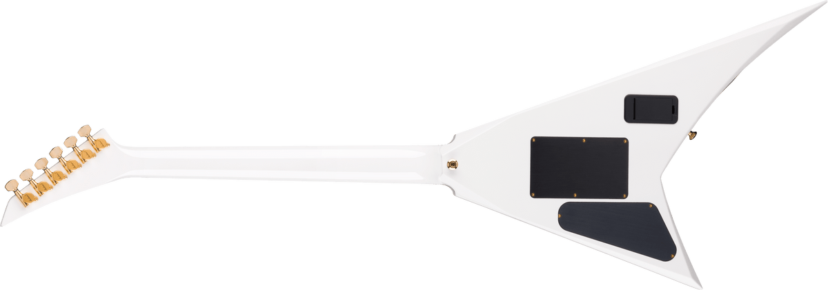 Jackson MJ Series Rhoads RR24MG, Ebony Fingerboard, White with Black Pinstripes