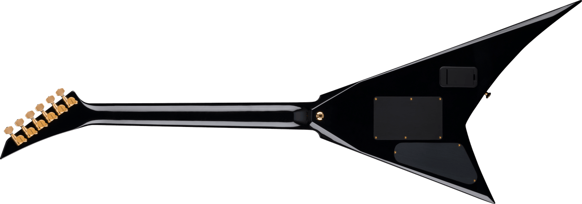 Jackson MJ Series Rhoads RR24MG, Ebony Fingerboard, Black with Yellow Pinstripes