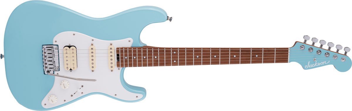 Jackson MJ Series Signature Misha Mansoor So-Cal 2PT, Caramelized Maple Fingerboard, Daphne Blue