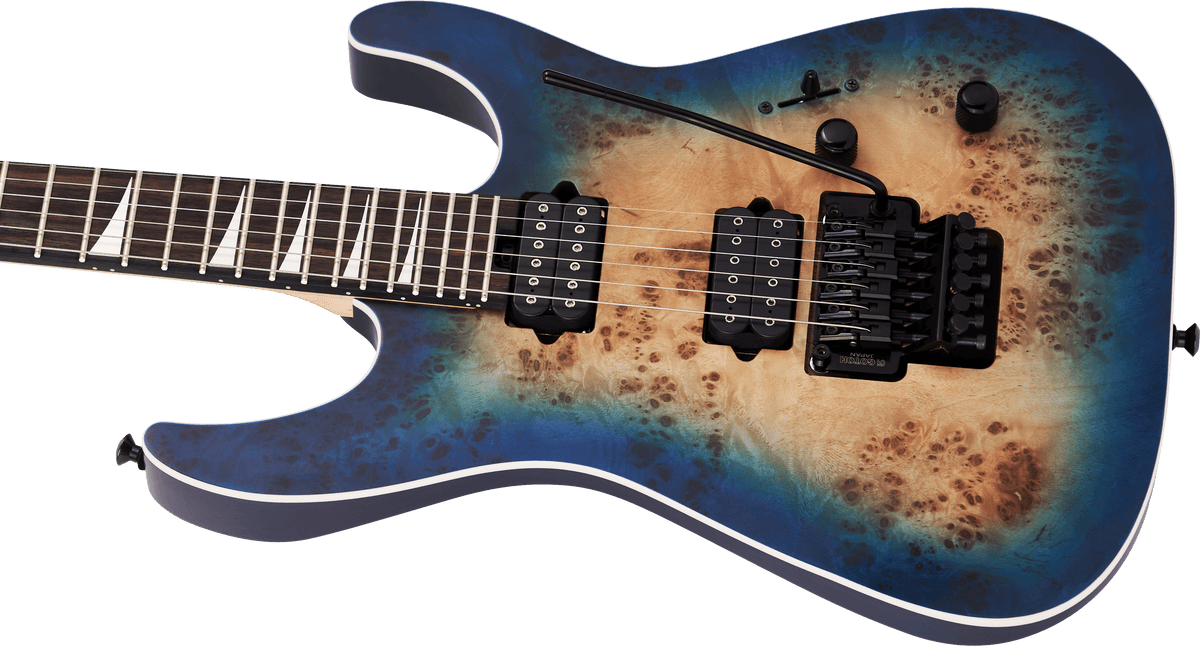 Jackson MJ Series Dinky® DKRP, Ebony Fingerboard, Transparent Blue Burst