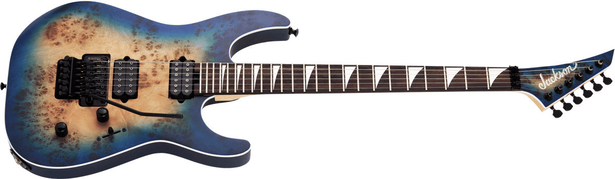 Jackson MJ Series Dinky® DKRP, Ebony Fingerboard, Transparent Blue Burst