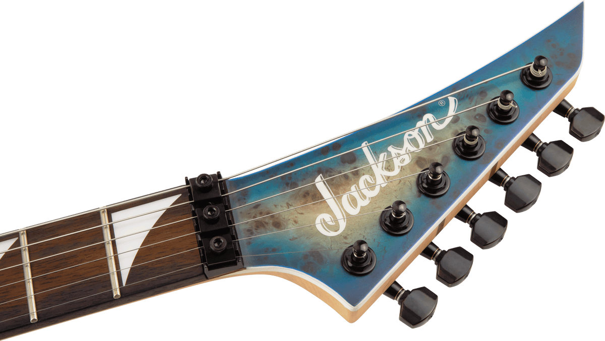 Jackson MJ Series Dinky® DKRP, Ebony Fingerboard, Transparent Blue Burst