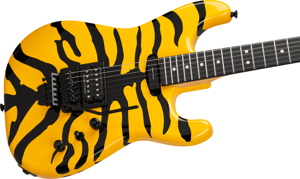 Jackson Pro Origins 1985 Limited Edition San Dimas® SD1 HH FR, Ebony Fingerboard, Yellow Bengal