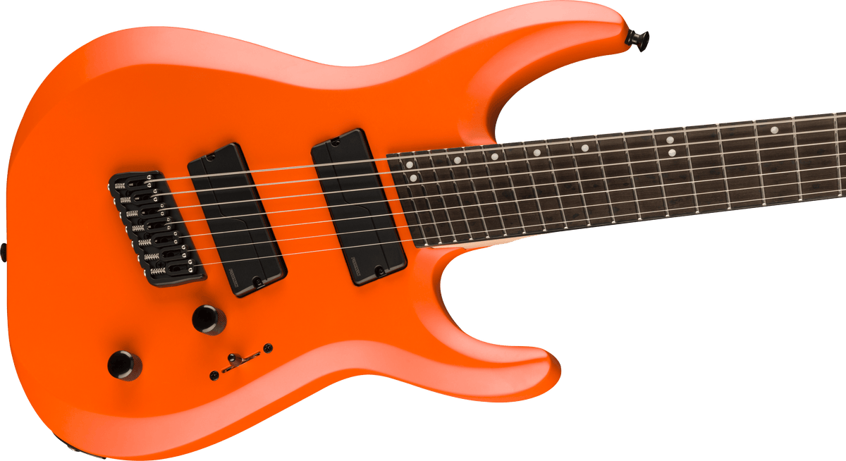 Jackson Pro Plus Series DK Modern HT7 MS, Ebony Fingerboard, Satin Orange Crush