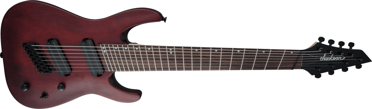 Jackson X Series Dinky® Arch Top DKAF8 MS, Laurel Fingerboard, Multi-Scale, Stained Mahogany
