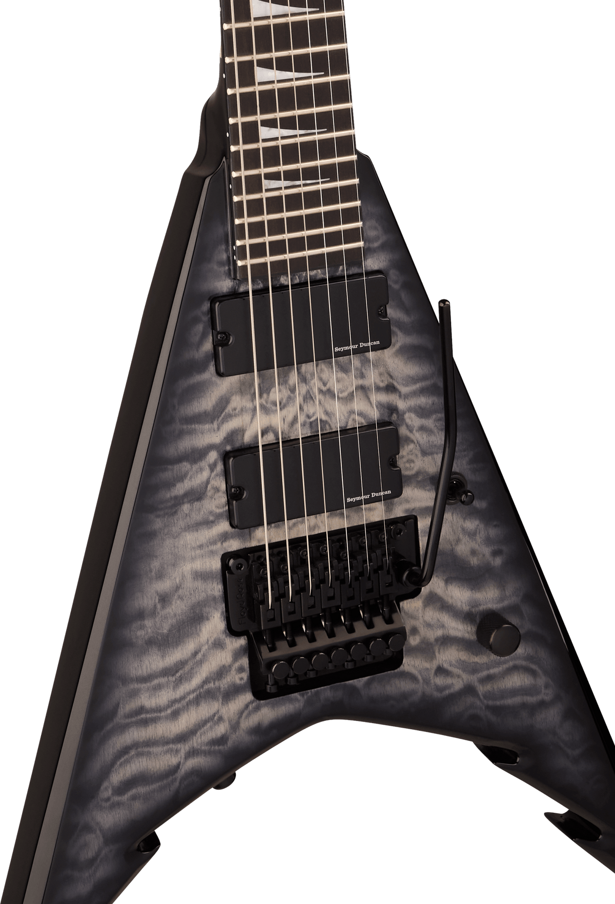 Jackson Pro Series Signature Corey Beaulieu King V™ KV7Q, Ebony Fingerboard, Transparent Black