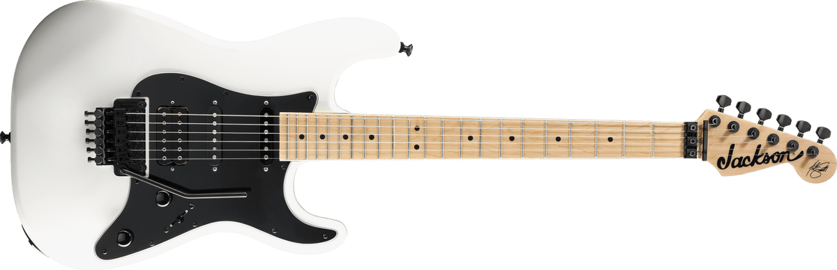 Jackson X Series Signature Adrian Smith SDXM, Maple Fingerboard, Snow White with Black Pickguard