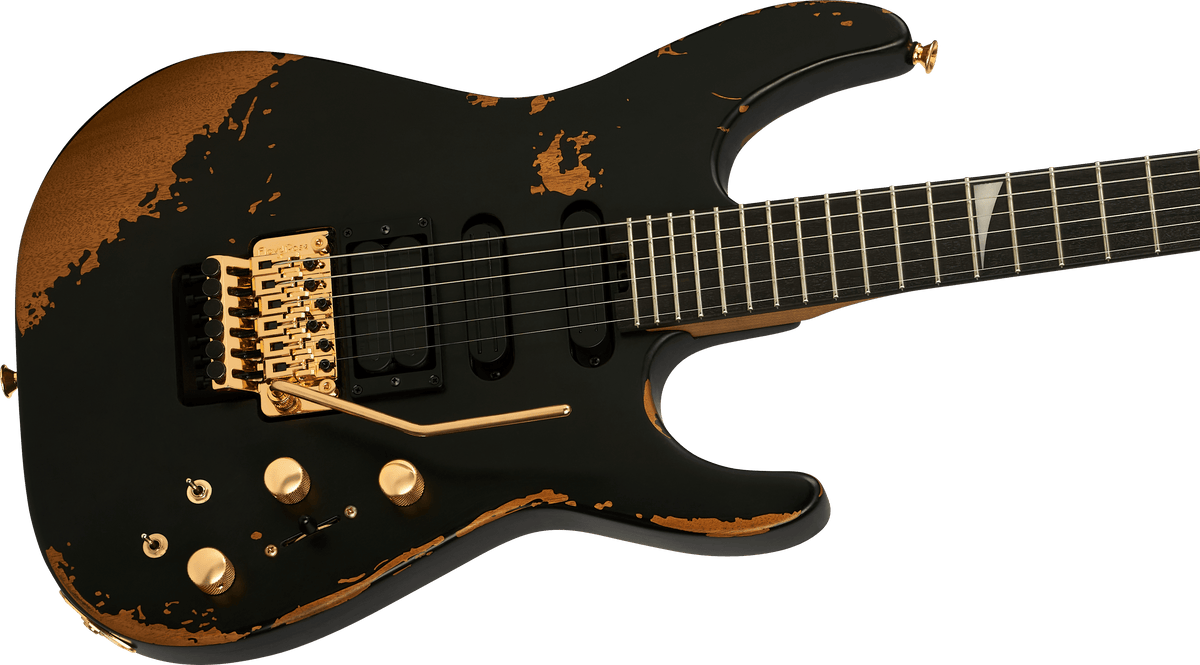 Jackson Pro Series Signature Phil Collen PC1-E, Ebony Fingerboard, Worn Black