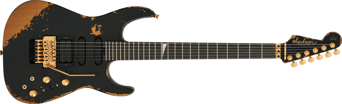 Jackson Pro Series Signature Phil Collen PC1-E, Ebony Fingerboard, Worn Black