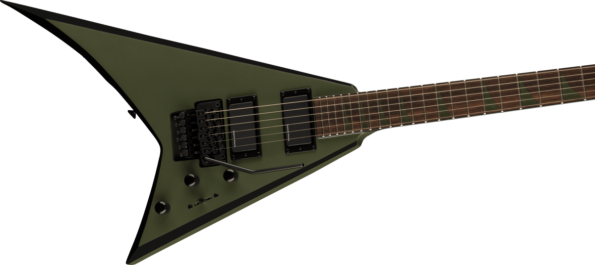 Jackson X Series Rhoads RRX24, Laurel Fingerboard, Matte Army Drab with Black Bevels