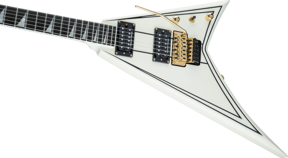 Jackson Pro Series Rhoads RR3, Ebony Fingerboard, Ivory with Black Pinstripes