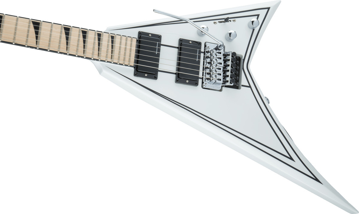 Jackson X Series Rhoads RRX24M, Maple Fingerboard, Snow White with Black Pinstripes
