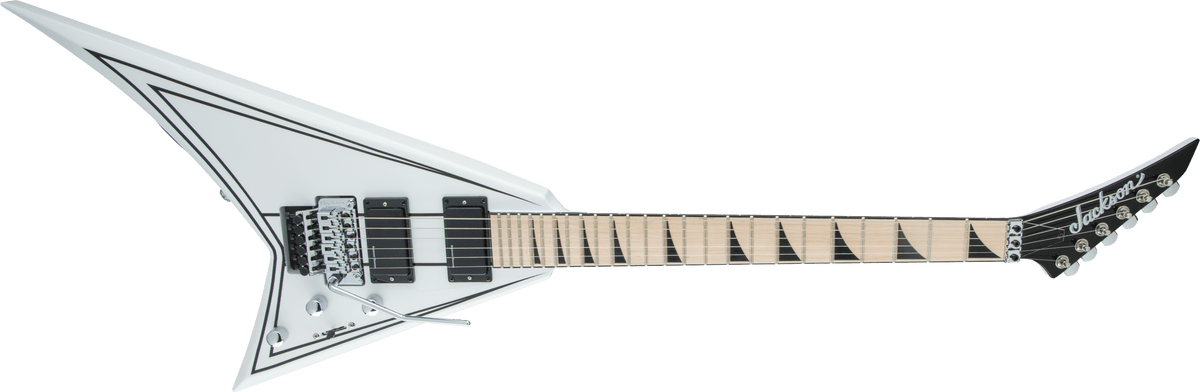 Jackson X Series Rhoads RRX24M, Maple Fingerboard, Snow White with Black Pinstripes