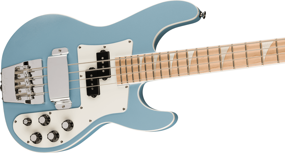 Jackson X Series Concert™ Bass CBXDX IV M, Maple Fingerboard, Ice Blue Metallic