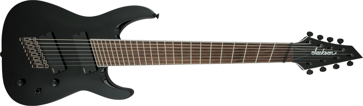 Jackson X Series Soloist™ Arch Top SLAT8 MS, Laurel Fingerboard, Multi-Scale, Gloss Black