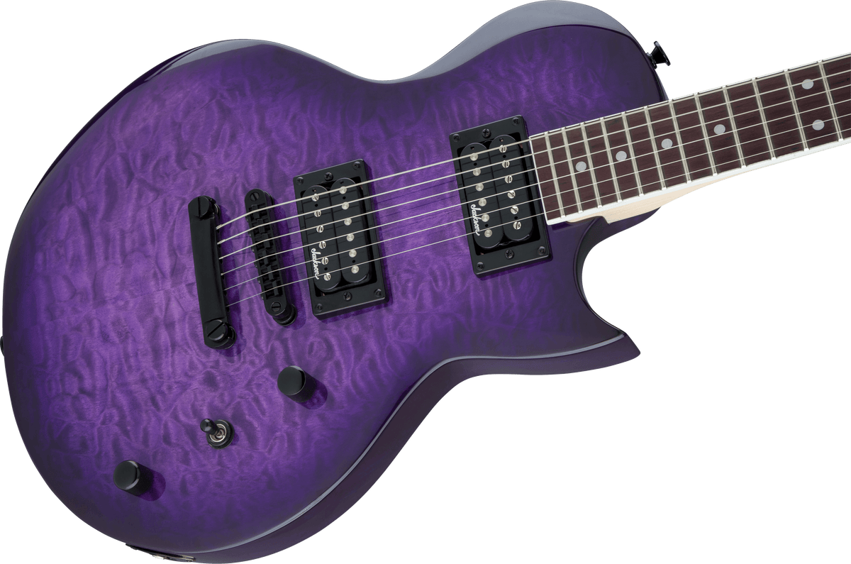 Jackson JS Series Monarkh SC JS22Q, Amaranth Fingerboard, Transparent Purple Burst