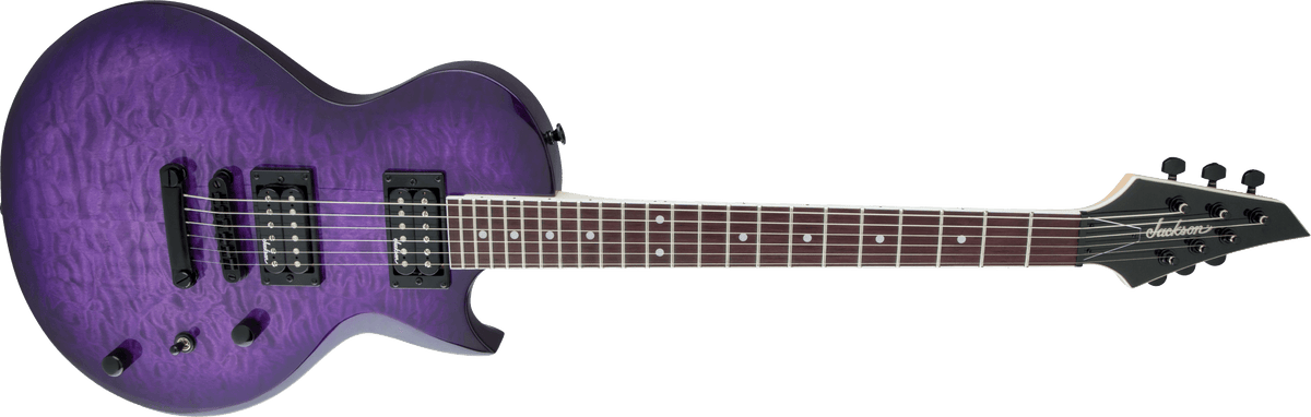 Jackson JS Series Monarkh SC JS22Q, Amaranth Fingerboard, Transparent Purple Burst