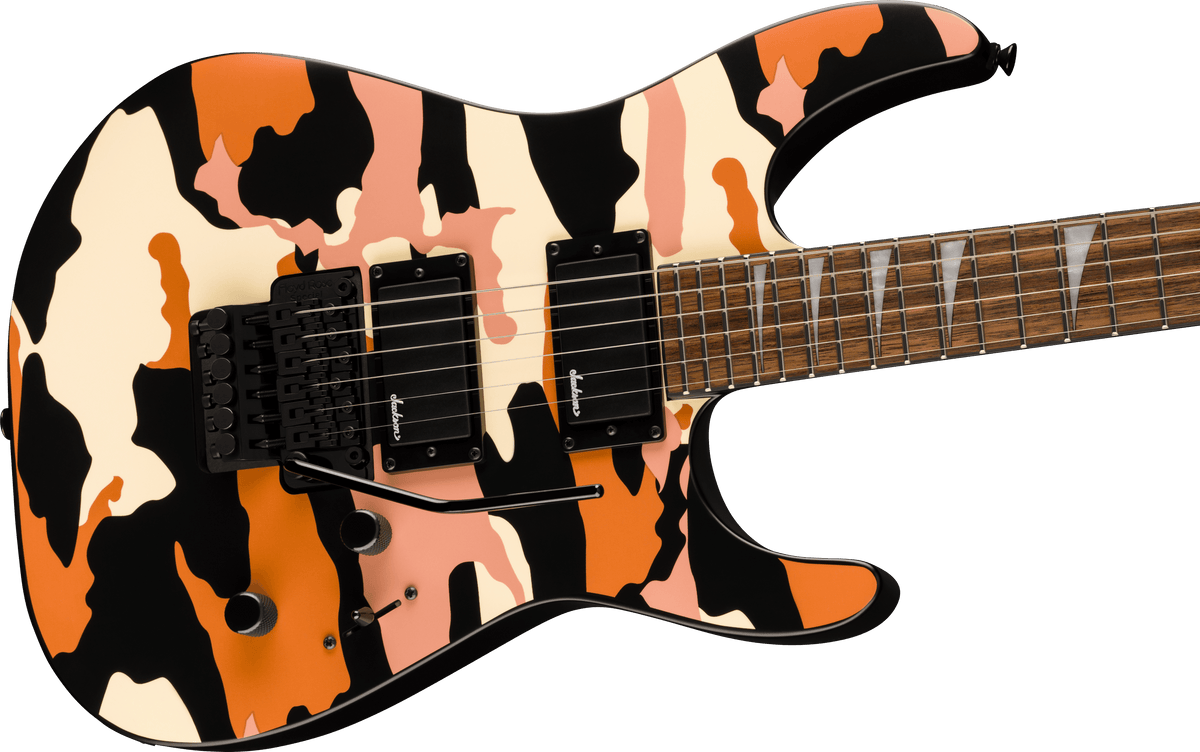 Jackson X Series Soloist™ SLX DX Camo, Laurel Fingerboard, Butterscotch Camo