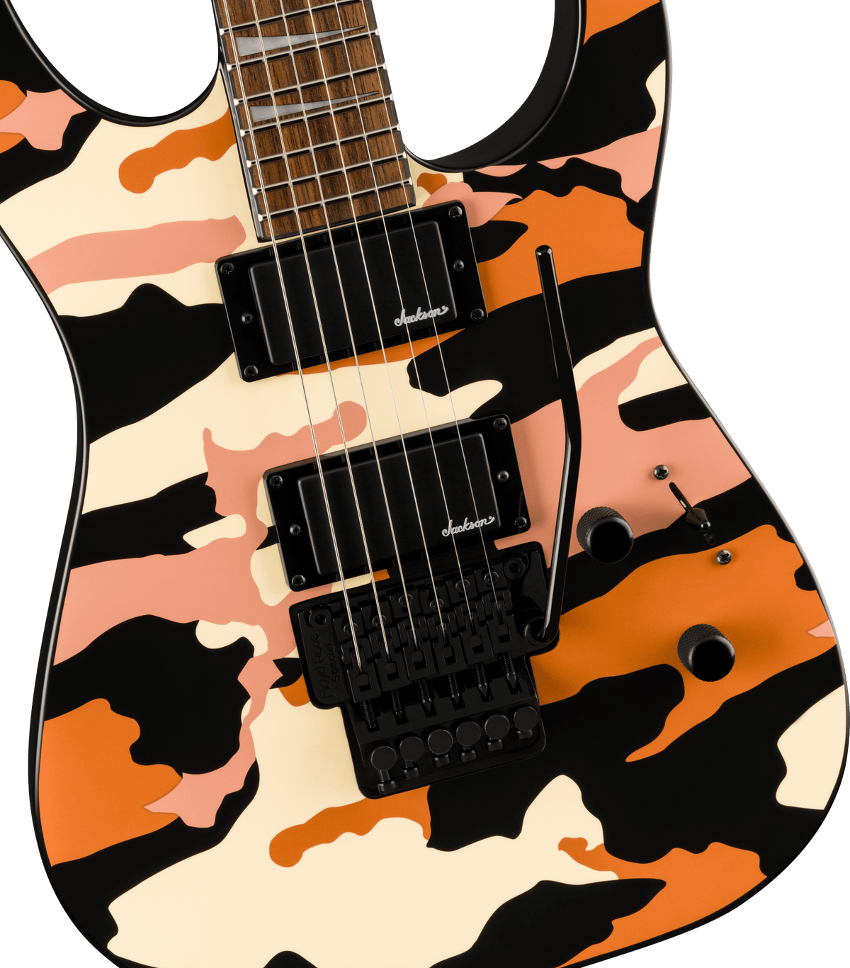 Jackson X Series Soloist™ SLX DX Camo, Laurel Fingerboard, Butterscotch Camo