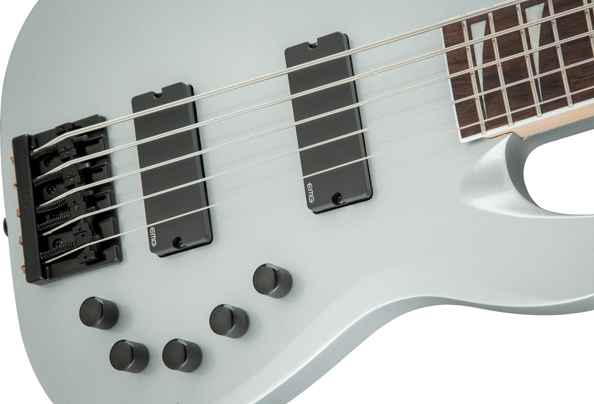 Jackson X Series Signature David Ellefson Concert™ Bass CBX V, Laurel Fingerboard, Quicksilver