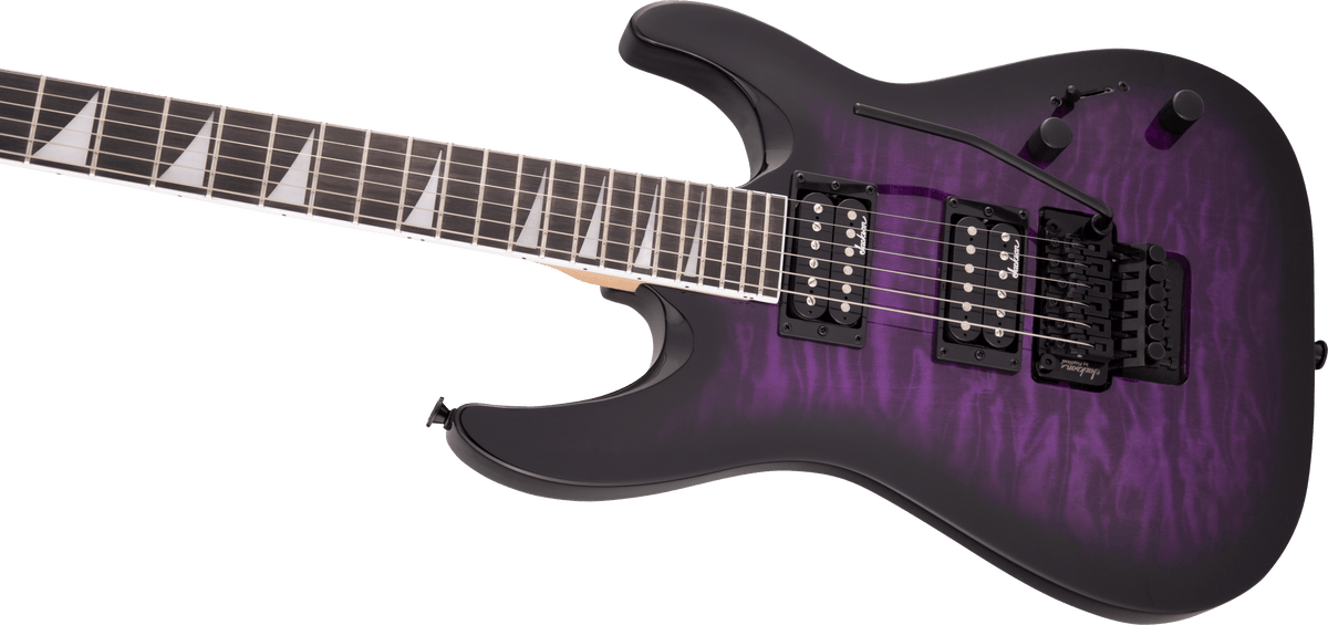 Jackson JS Series Dinky® Arch Top JS32Q DKA, Amaranth Fingerboard, Transparent Purple Burst