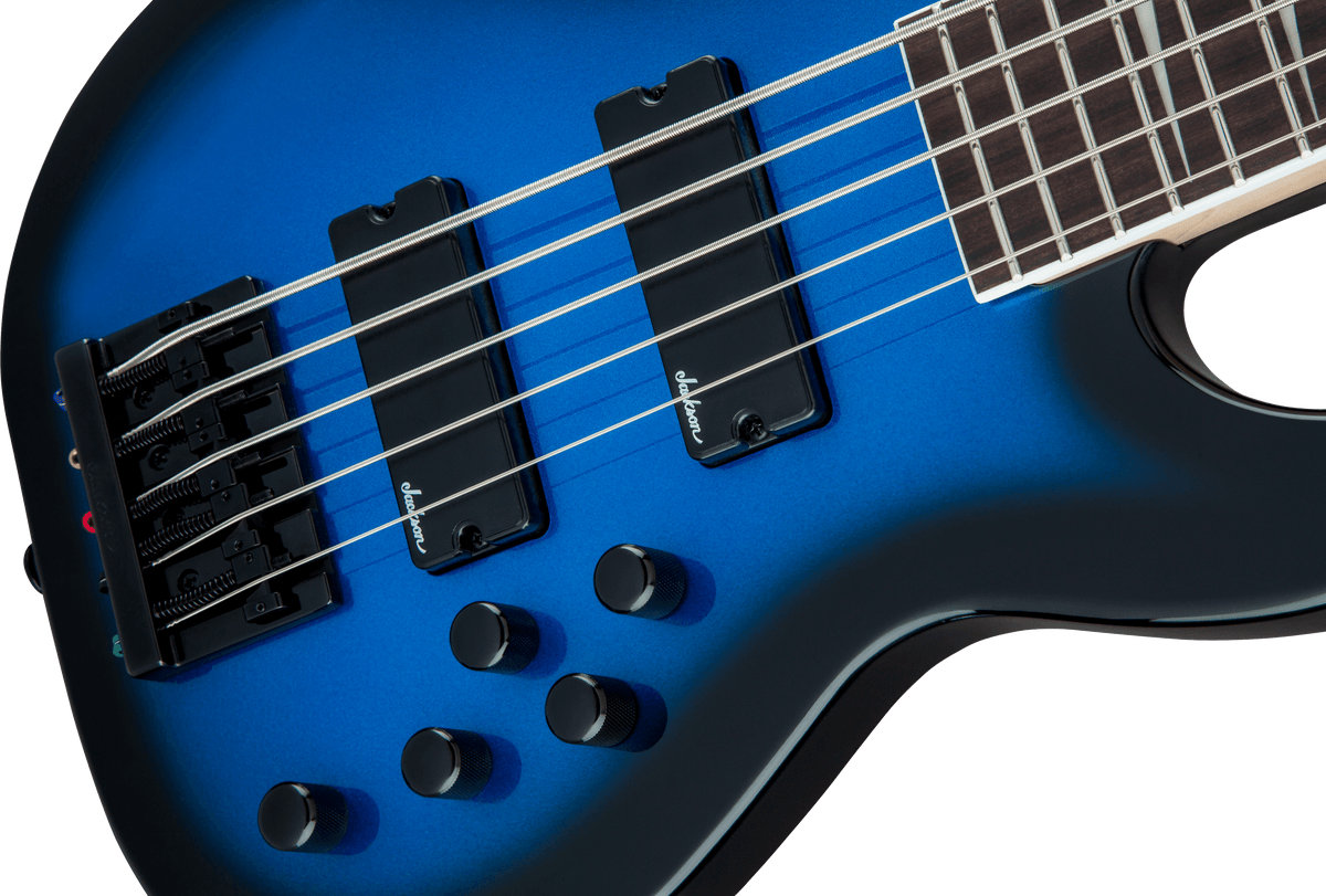 Jackson - JS Series Concert™ Bass JS3V, Amaranth Fingerboard, Metallic Blue Burst