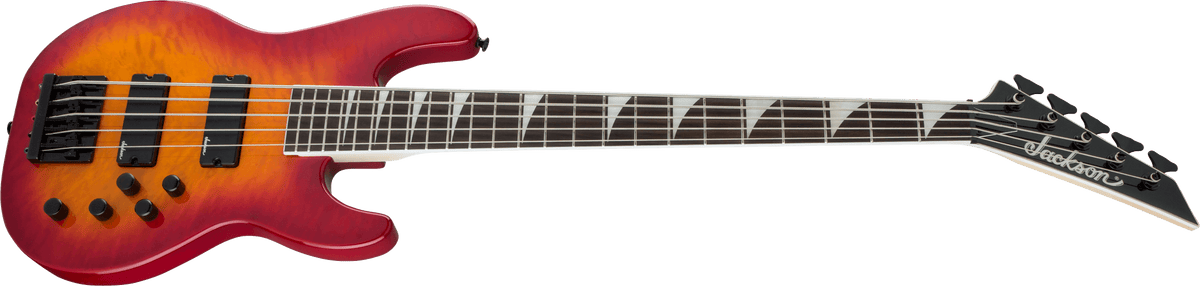 Jackson JS Series Concert™ Bass JS3VQ, Amaranth Fingerboard, Cherry Burst
