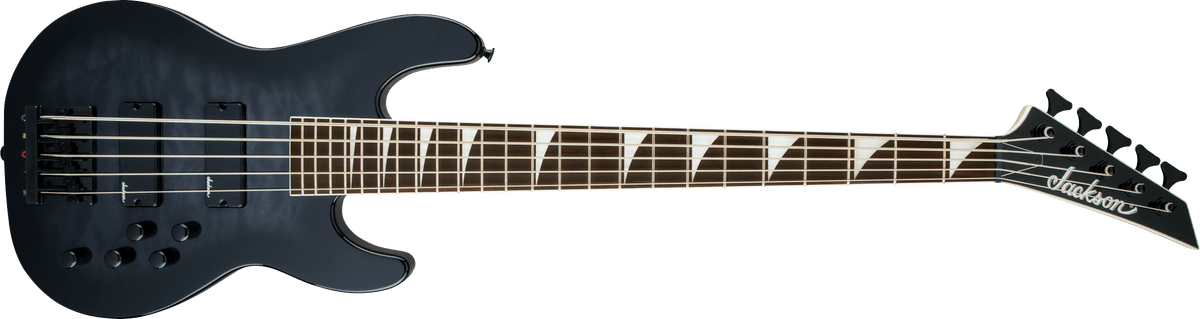 Jackson JS Series Concert™ Bass JS3VQ, Amaranth Fingerboard, Transparent Black Burst