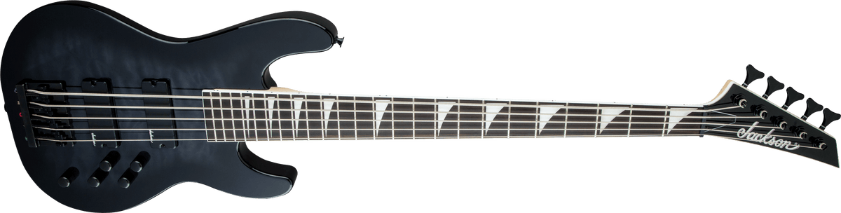Jackson JS Series Concert™ Bass JS3VQ, Amaranth Fingerboard, Transparent Black Burst