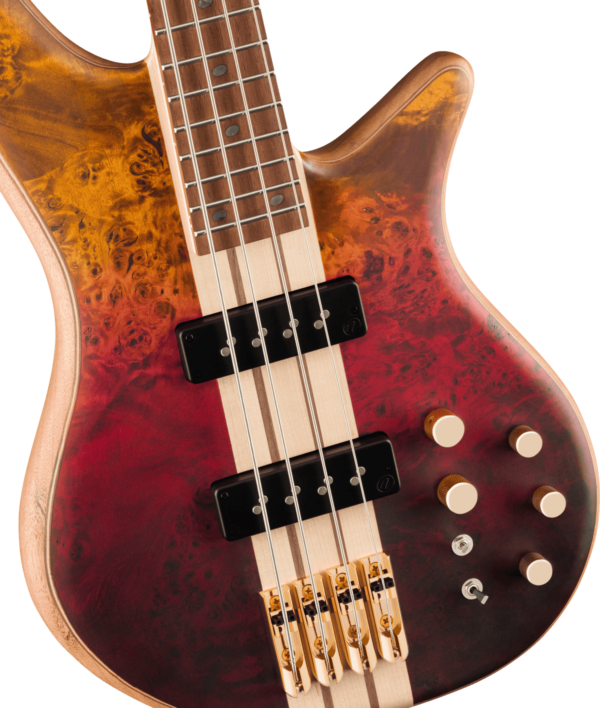 Jackson Pro Series Spectra Bass SBP IV, Caramelized Jatoba Fingerboard, Firestorm Fade
