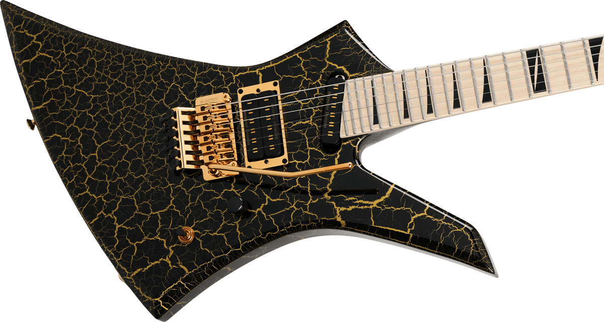 Jackson Pro Plus Series Signature Brandon Ellis Kelly™ KE27, Maple Fingerboard, Gold Crackle