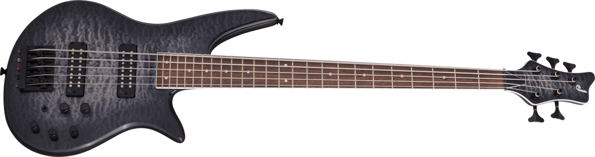 Jackson X Series Spectra Bass SBXQ V, Laurel Fingerboard, Transparent Black Burst