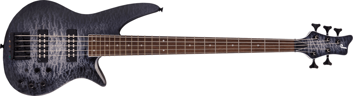 Jackson X Series Spectra Bass SBXQ V, Laurel Fingerboard, Transparent Black Burst
