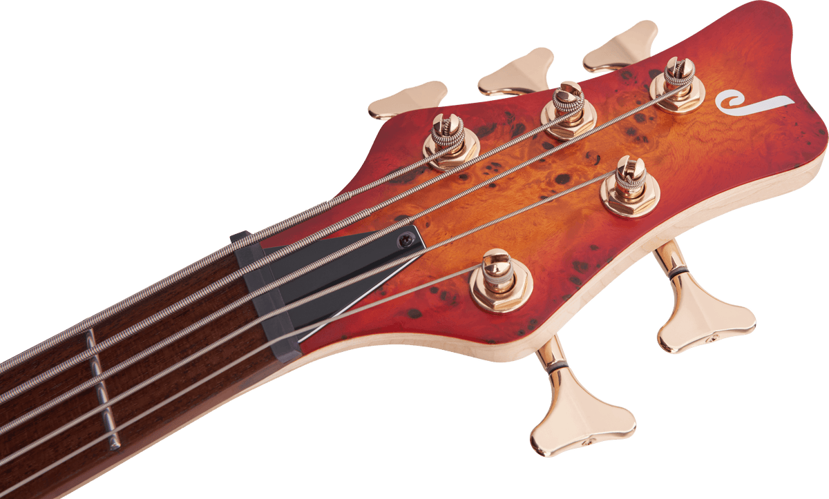 Jackson Pro Series Spectra Bass SBP V, Caramelized Jatoba Fingerboard, Transparent Cherry Burst
