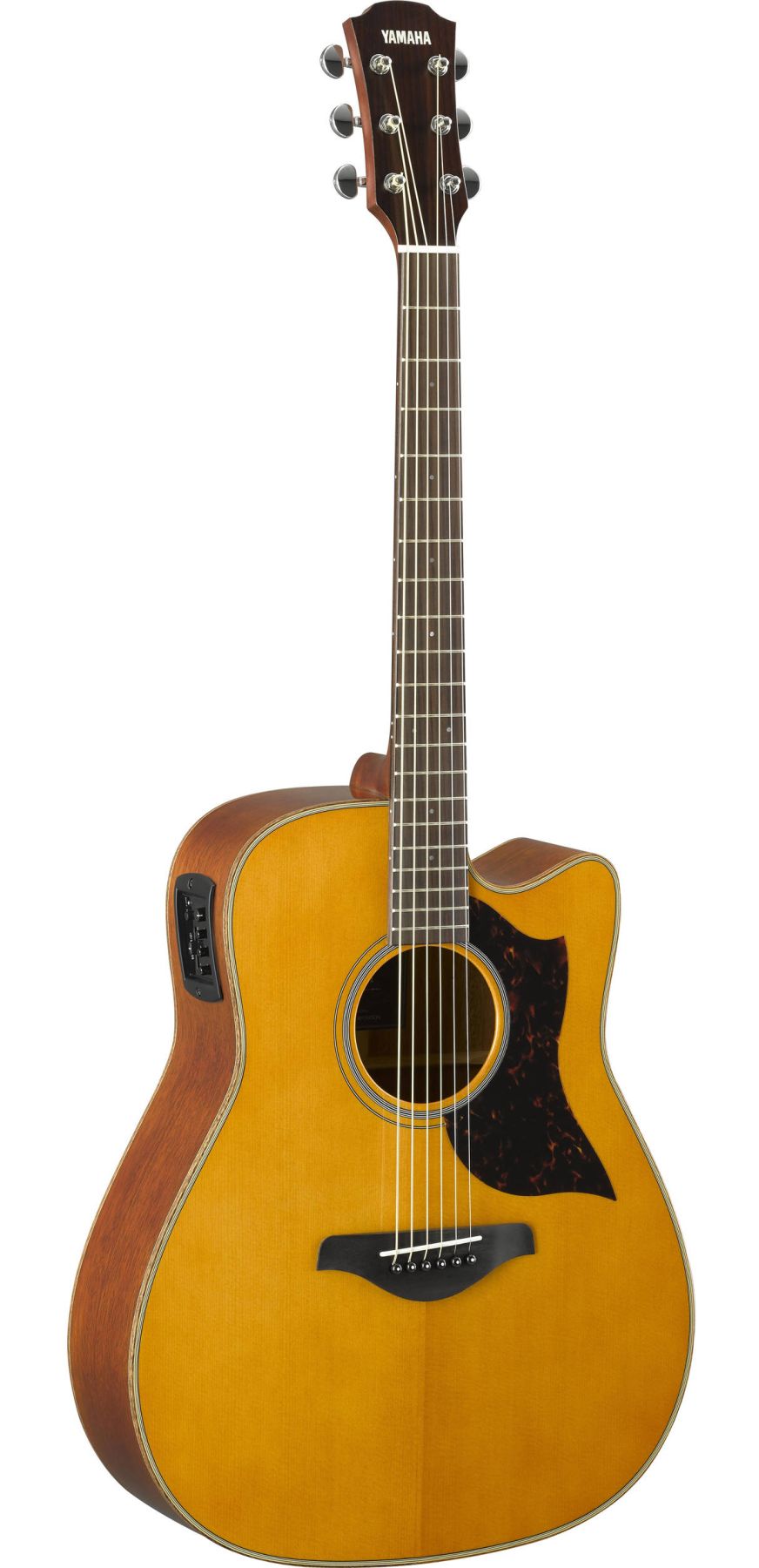 Yamaha A1M VN A-Series Dreadnought Cutaway 6-String RH Acoustic Electric Guitar-Vintage Natural