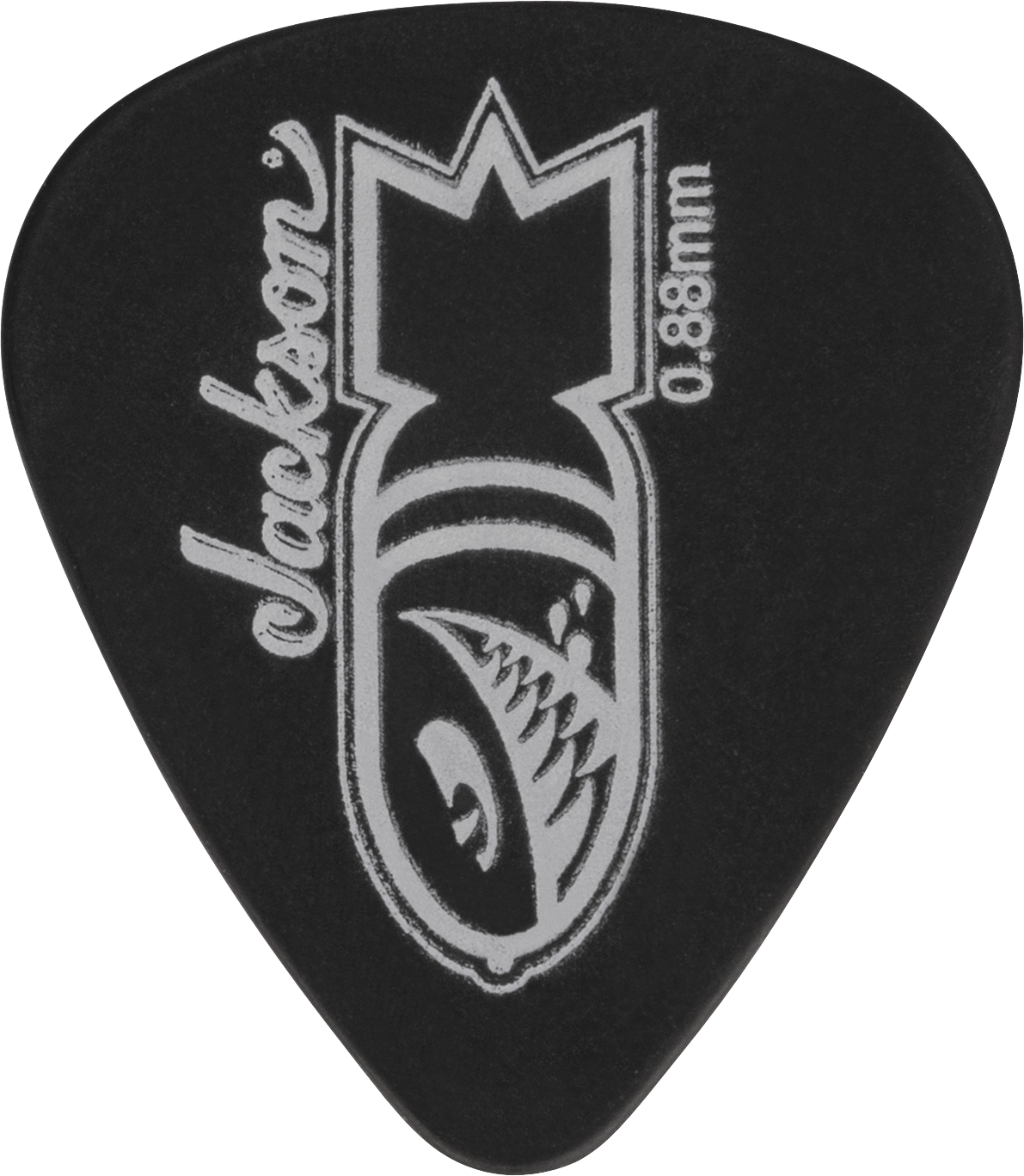 Jackson® 351 Bomb Picks, Black, Med/Heavy .88mm