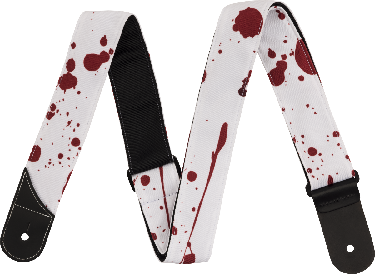 Jackson® Splatter Strap, White and Red, 2"