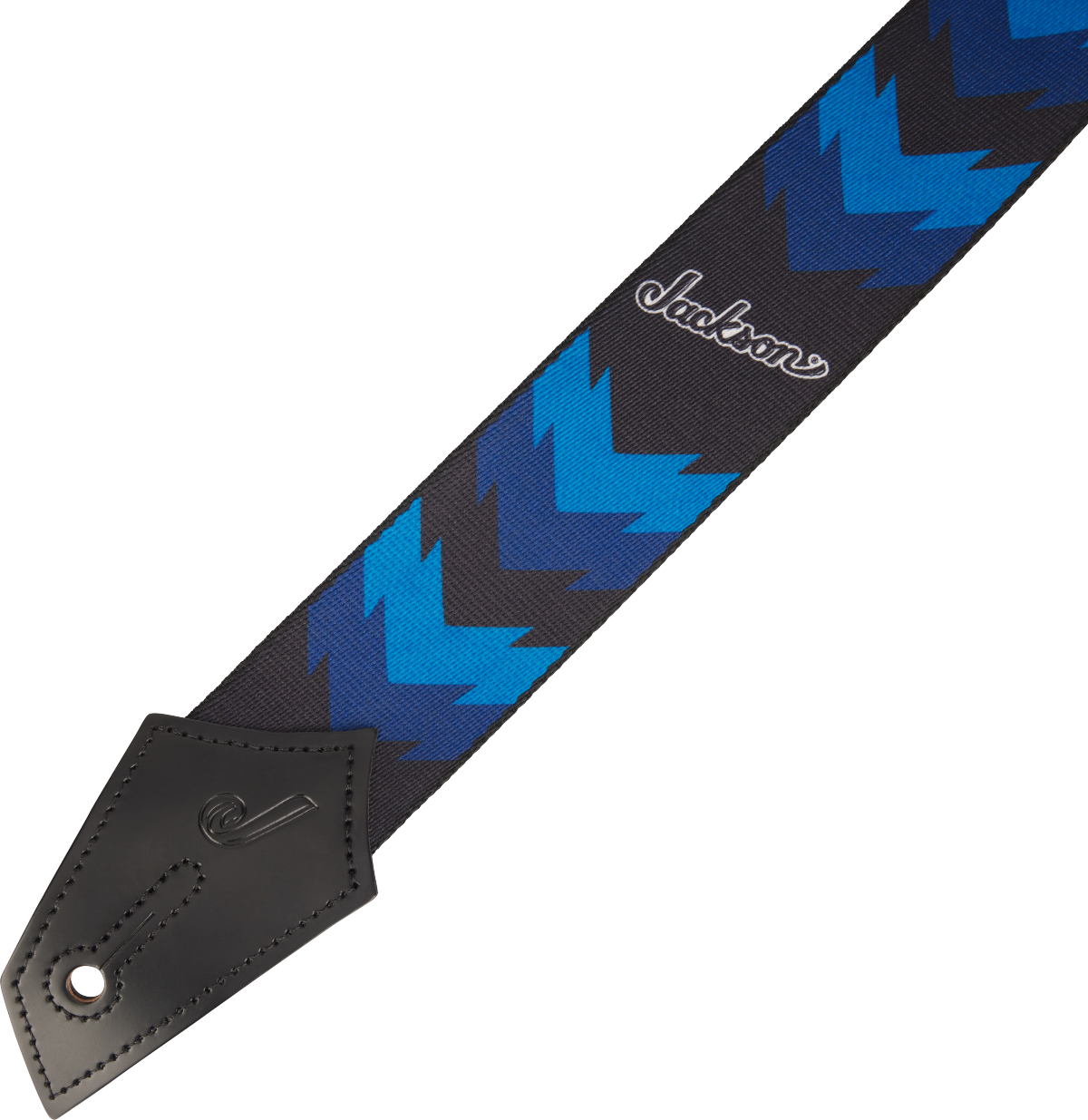 Jackson® Strap with Double V Pattern, Black and Blue