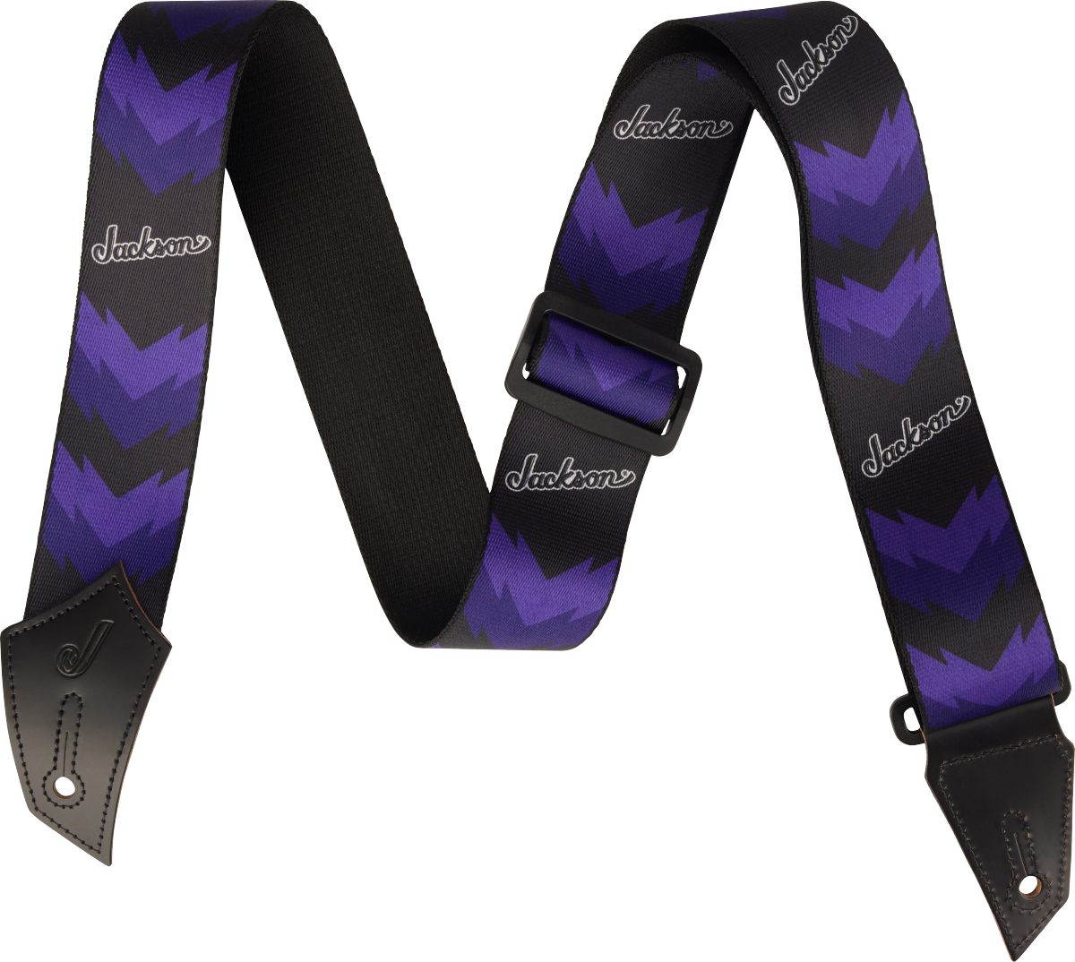 Jackson® Strap with Double V Pattern, Black and Purple