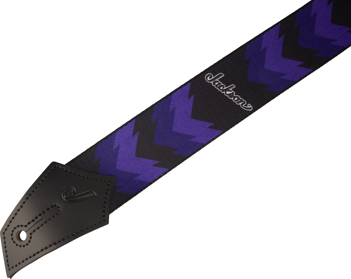 Jackson® Strap with Double V Pattern, Black and Purple