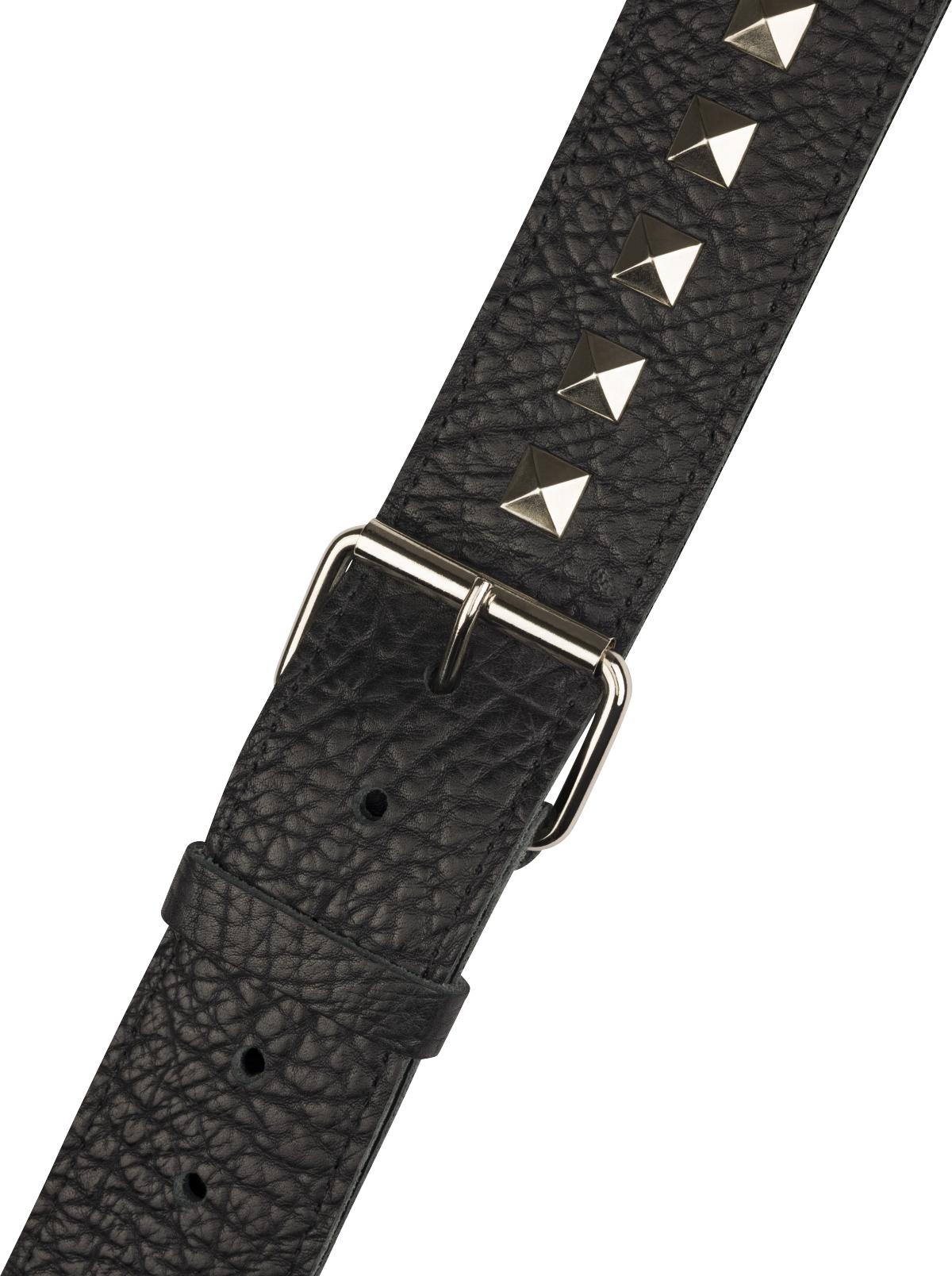 Jackson® Metal Stud Leather Strap, Black, 2.5"