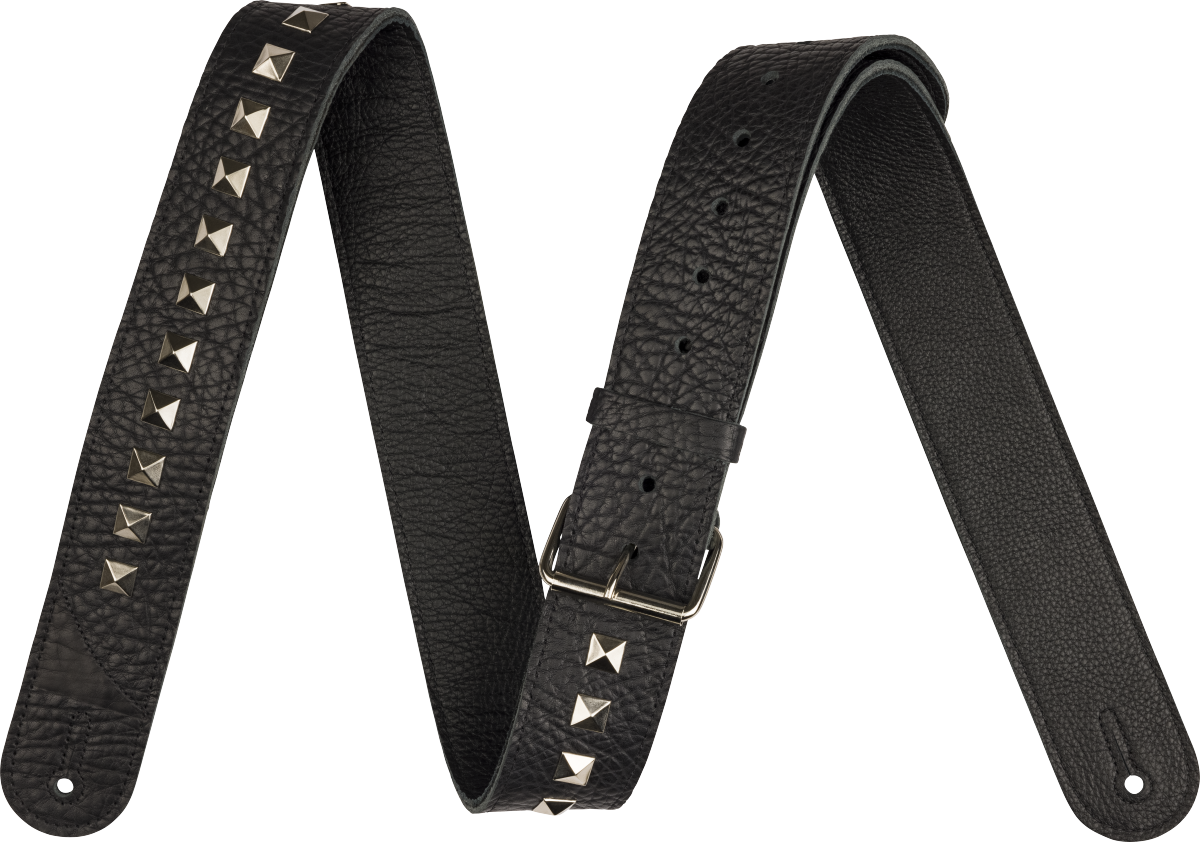 Jackson® Metal Stud Leather Strap, Black, 2.5"