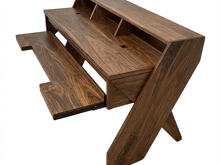 Asono - Studio Desk,FIXED 60 inch Wide 28 deep Chesnut