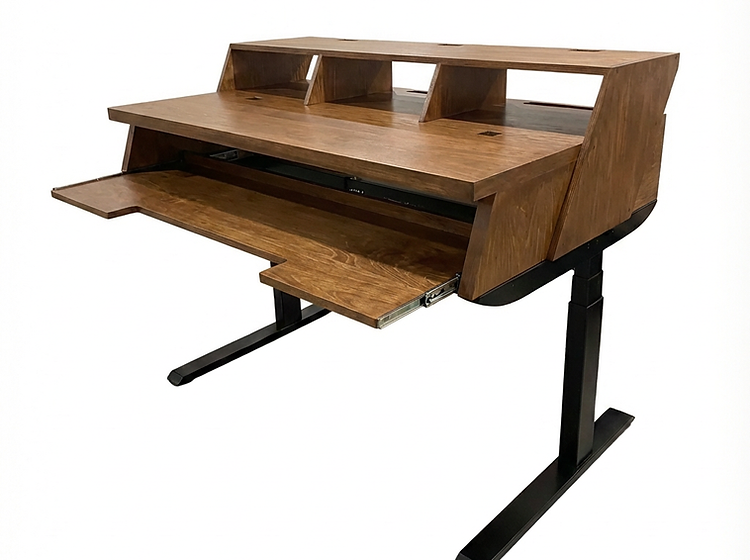Asono - Studio Desk, Ergo Electric 60 inch Wide Brown