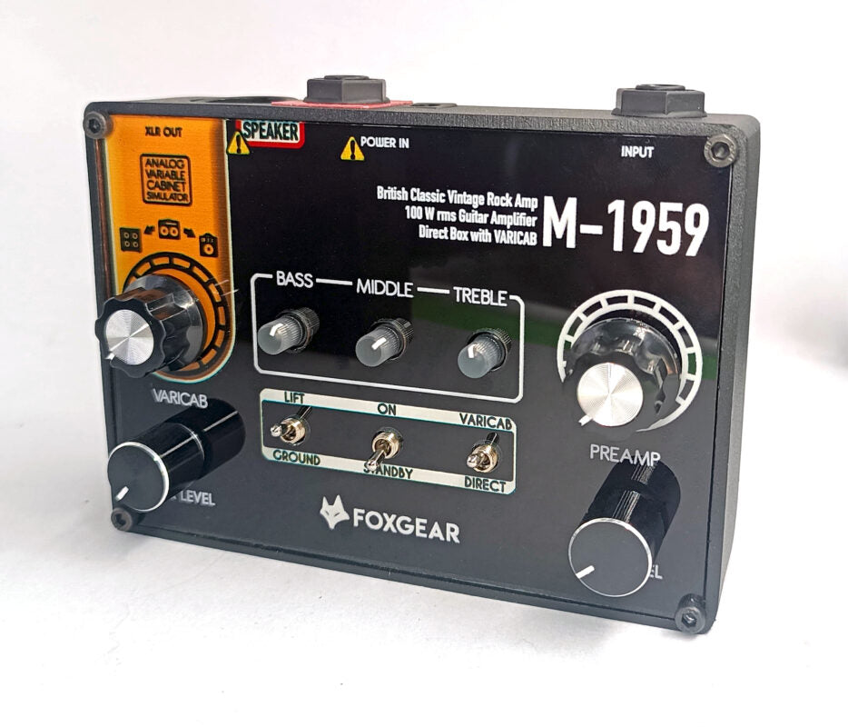 Foxgear Pedals M-1959 100W British Classic Rock Mini-Guitar amplifier/DI